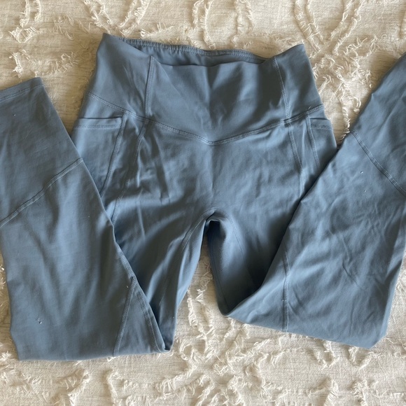 Til You Collapse Heart Booty light blue leggings - Picture 2 of 3